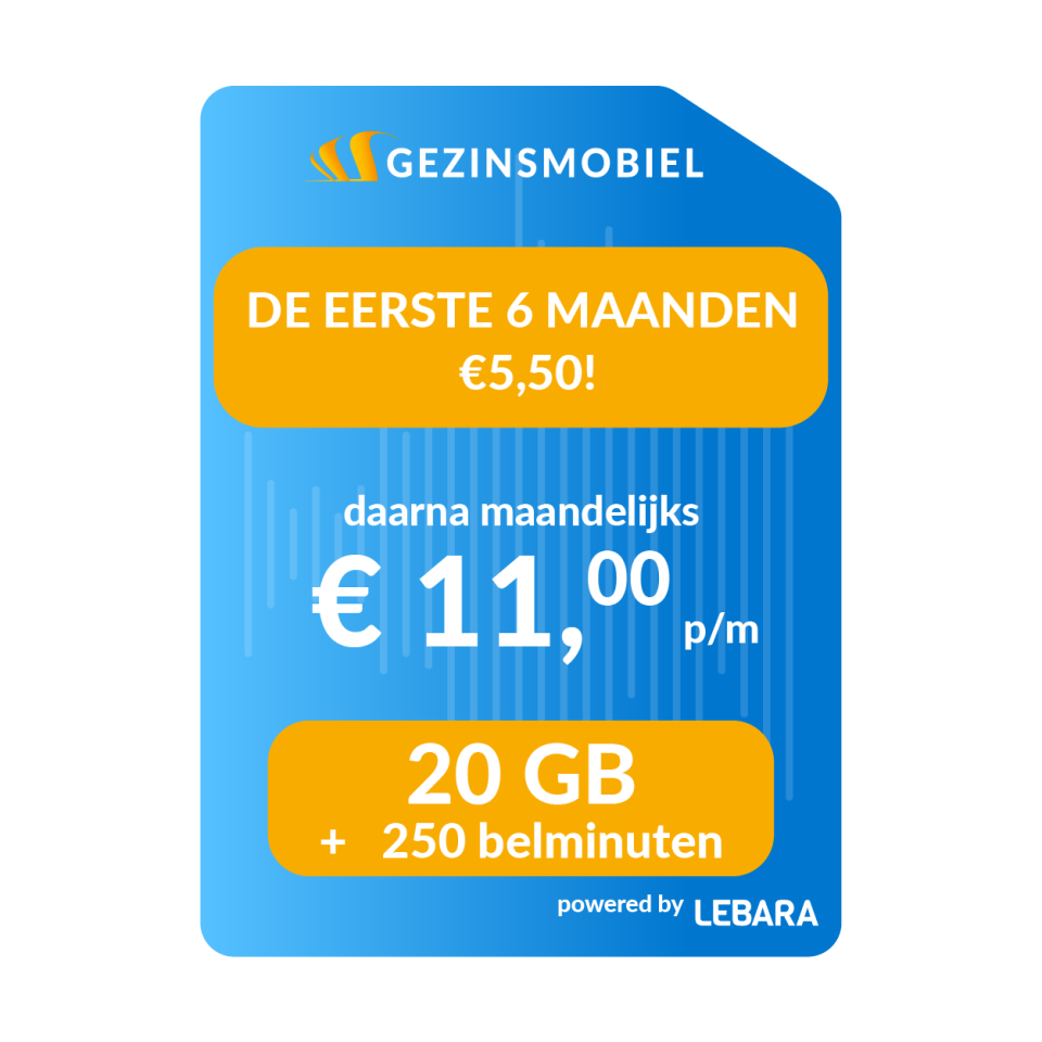 Simkaarten 20gb