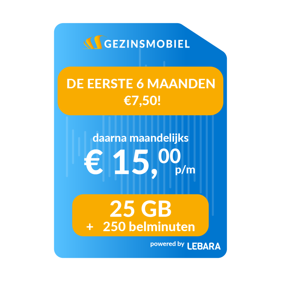 Simkaarten 25gb